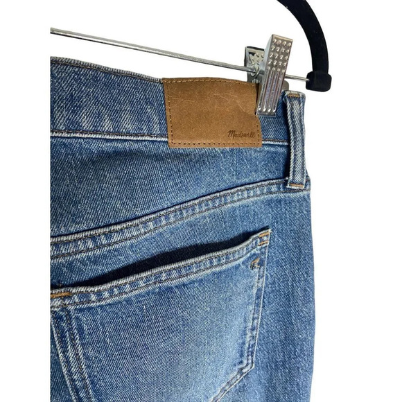 Madewell The Mid-Rise Perfect Vintage in Ainsdale Wash: Knee-Rip Edition Jeans-s - Picture 10 of 13